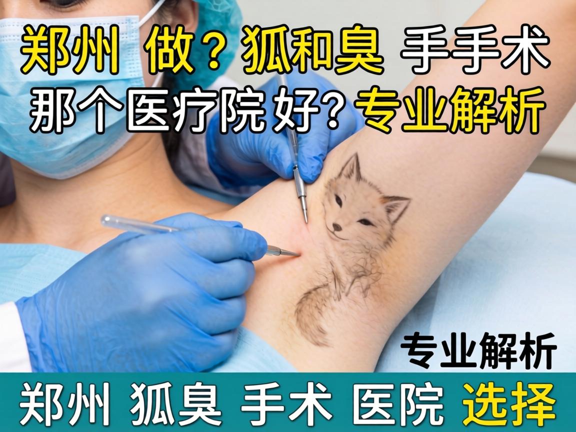 郑州做狐臭手术那个医院好？专业解析郑州狐臭手术医院选择
