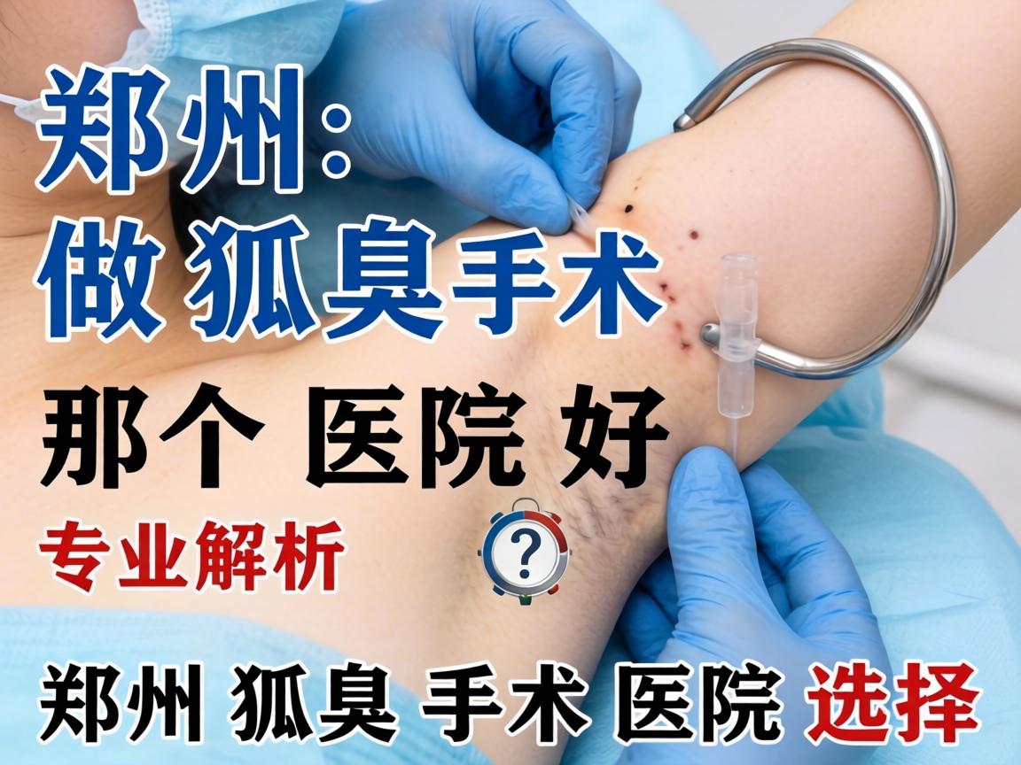 郑州做狐臭手术那个医院好？专业解析郑州狐臭手术医院选择