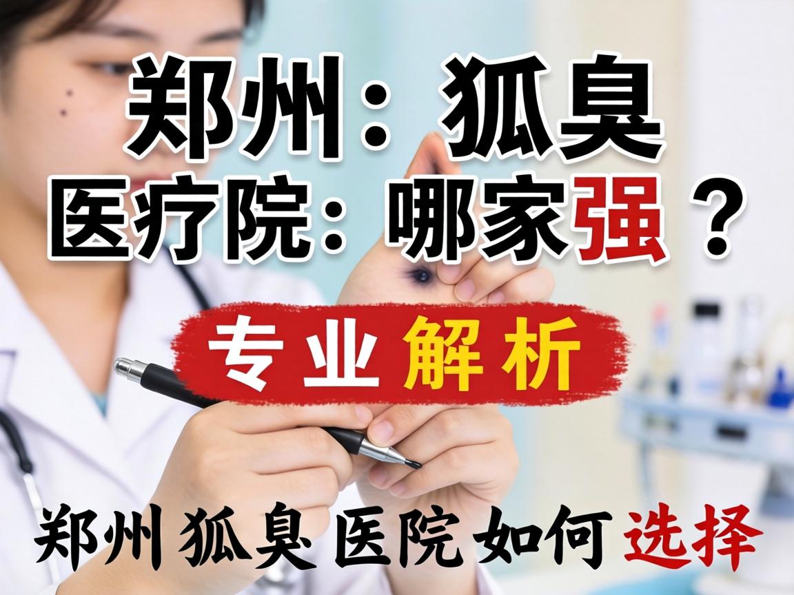 郑州狐臭医院哪家强？专业解析郑州狐臭医院如何选择