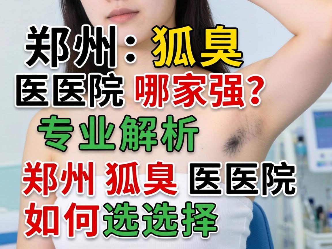 郑州狐臭医院哪家强？专业解析郑州狐臭医院如何选择