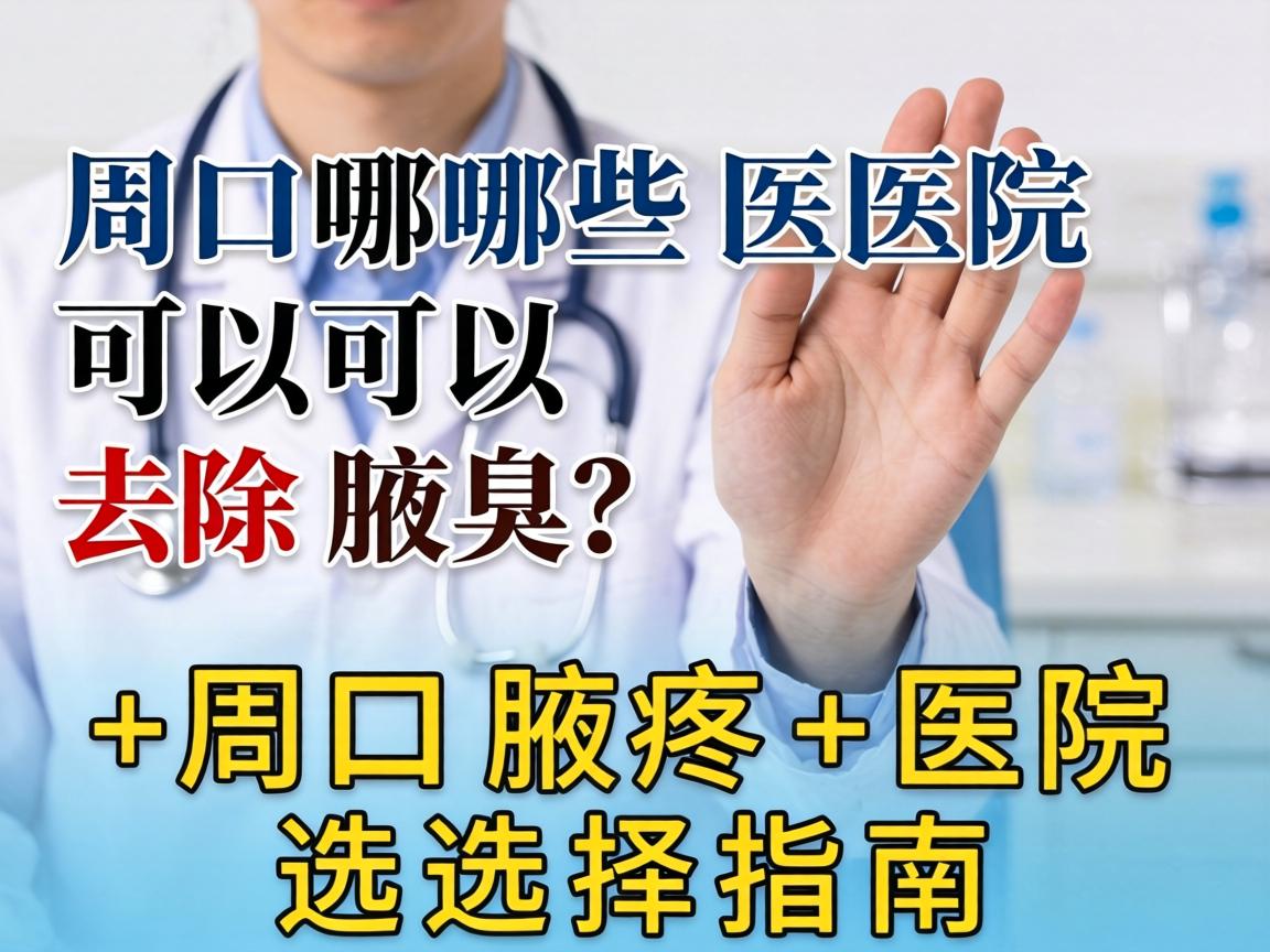 周口哪些医院可以去除腋臭？周口腋臭医院选择指南