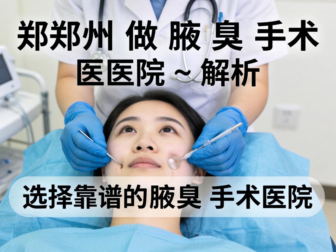 郑州做腋臭手术医院解析,如何选择靠谱的腋臭手术医院 郑州做腋臭手术医院解析,如何选择靠谱的腋臭手术医院