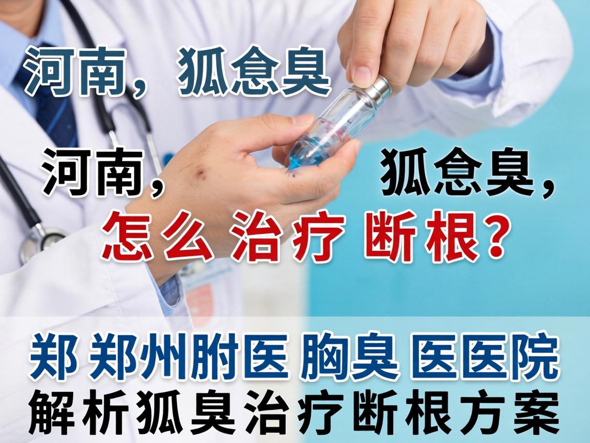 河南狐臭怎么治疗断根？郑州附医腋臭医院解析狐臭治疗断根方案