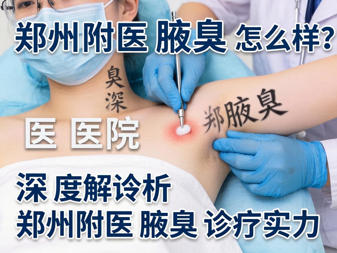 郑州附医腋臭医院怎么样？深度解析郑州附医腋臭诊疗实力