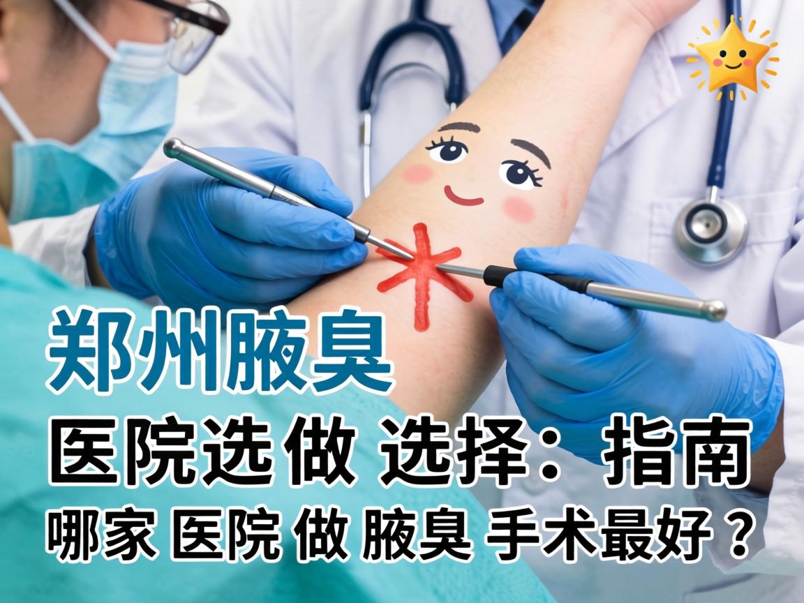 郑州腋臭手术医院选择指南，哪家医院做腋臭手术最好？