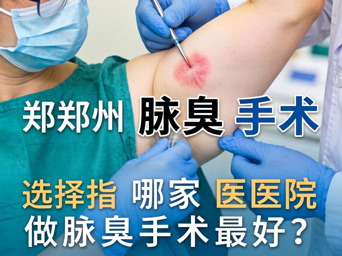 郑州腋臭手术医院选择指南，哪家医院做腋臭手术最好？