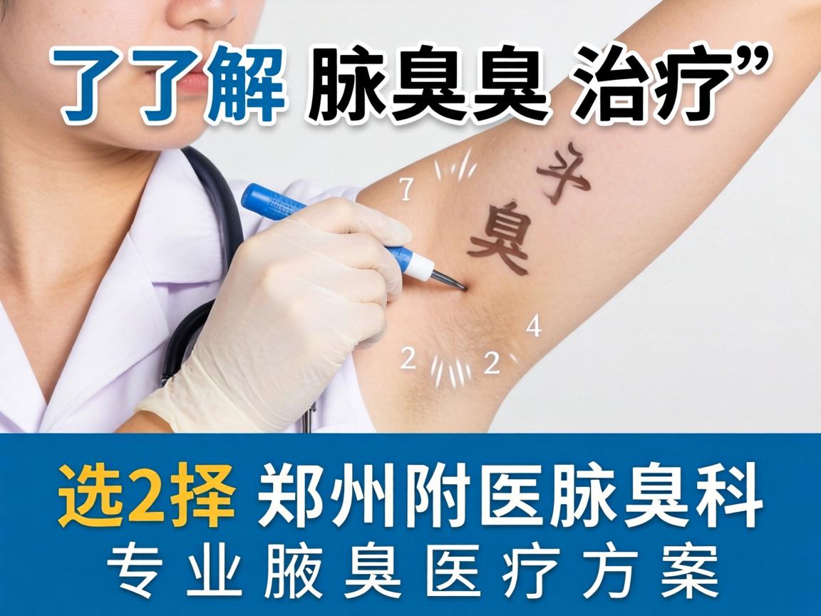 了解腋臭治疗，选择郑州附医腋臭科的专业腋臭医疗方案