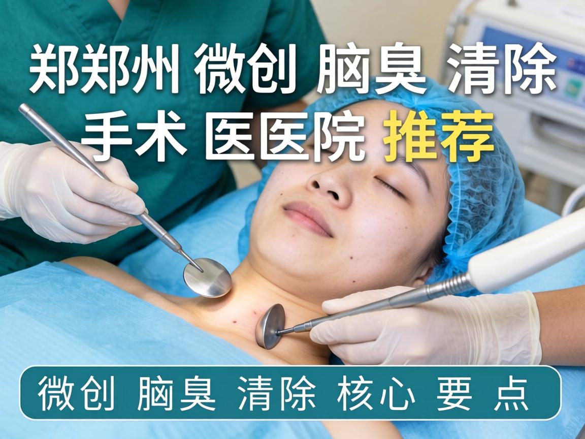郑州微创腋臭清除手术医院推荐，详解微创腋臭清除核心要点