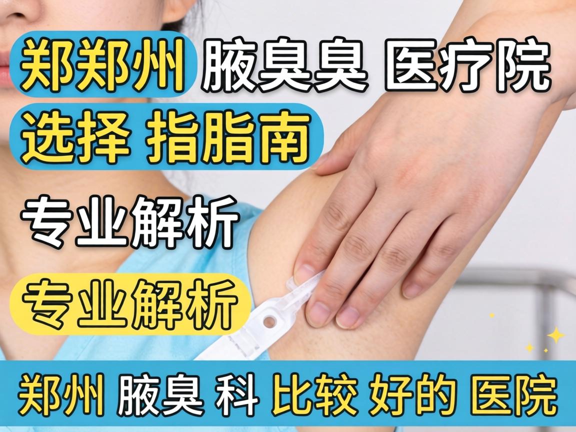 郑州腋臭医院选择指南，专业解析郑州腋臭科比较好的医院