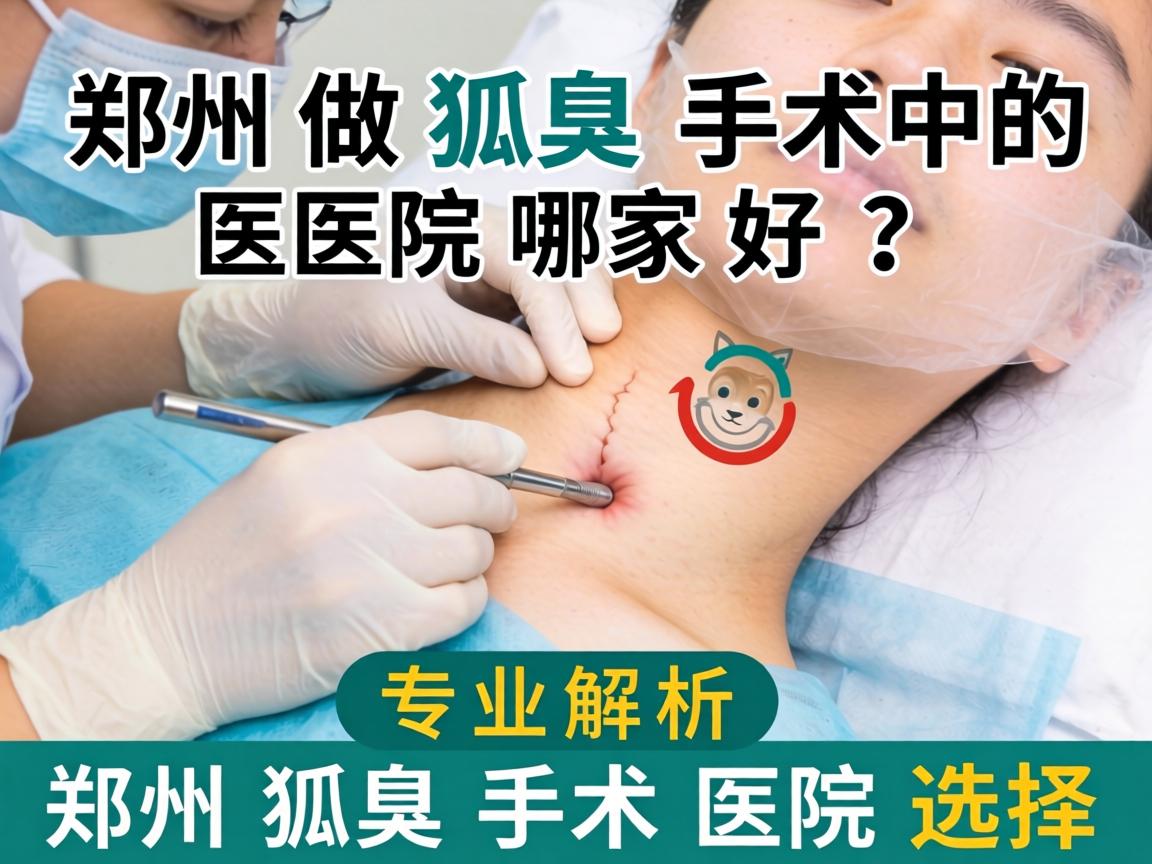郑州做狐臭手术的医院哪家好？专业解析郑州狐臭手术医院选择