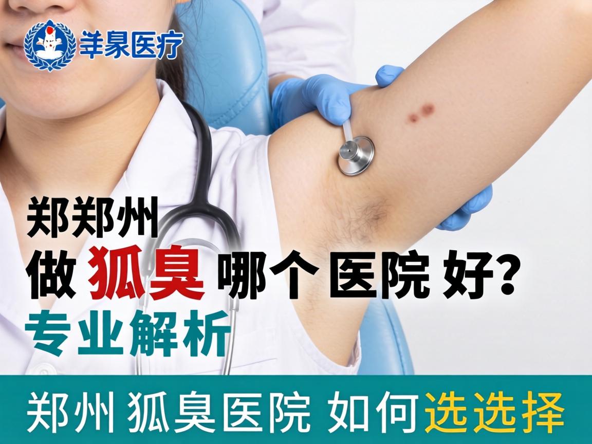 郑州做狐臭哪个医院好？专业解析郑州狐臭医院如何选择