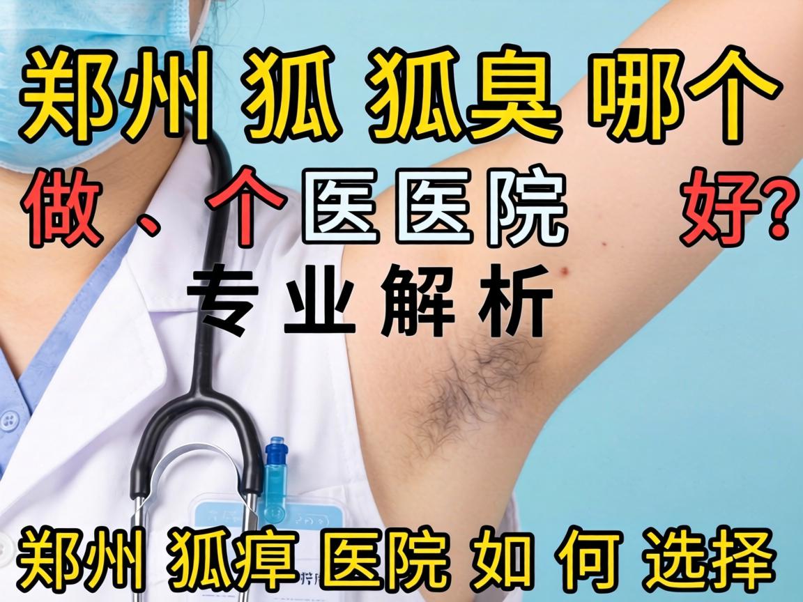 郑州做狐臭哪个医院好？专业解析郑州狐臭医院如何选择