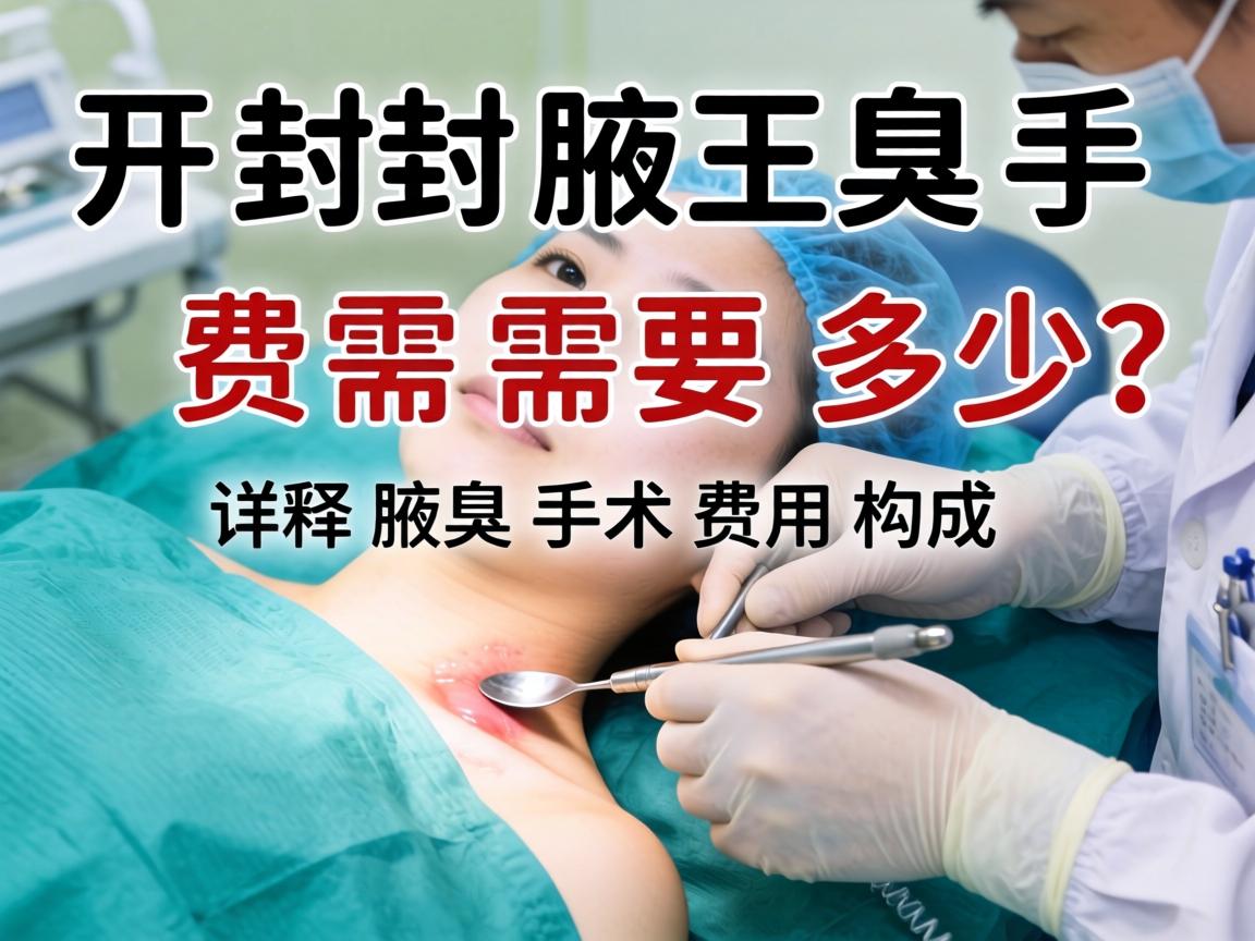 开封腋臭手术费需要多少？详解腋臭手术费用构成