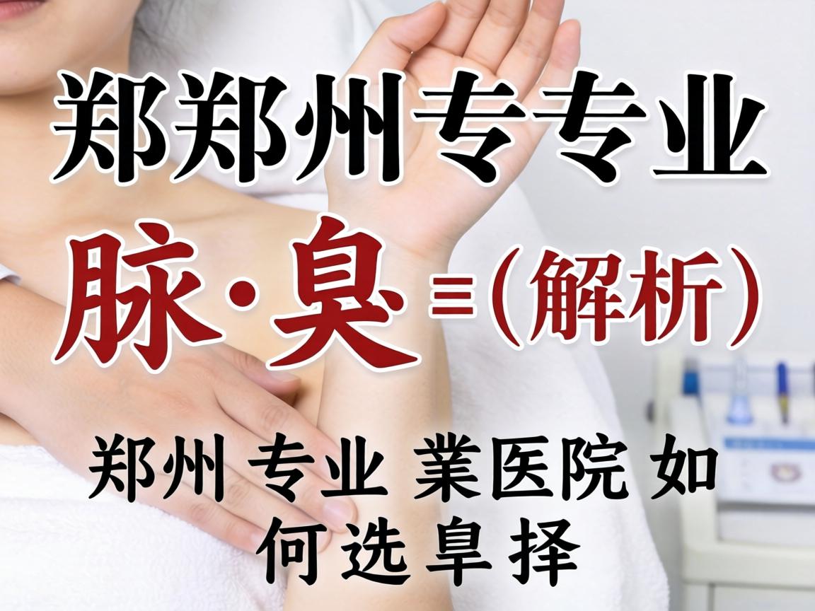 郑州专业腋臭医院解析，郑州专业医院如何选择