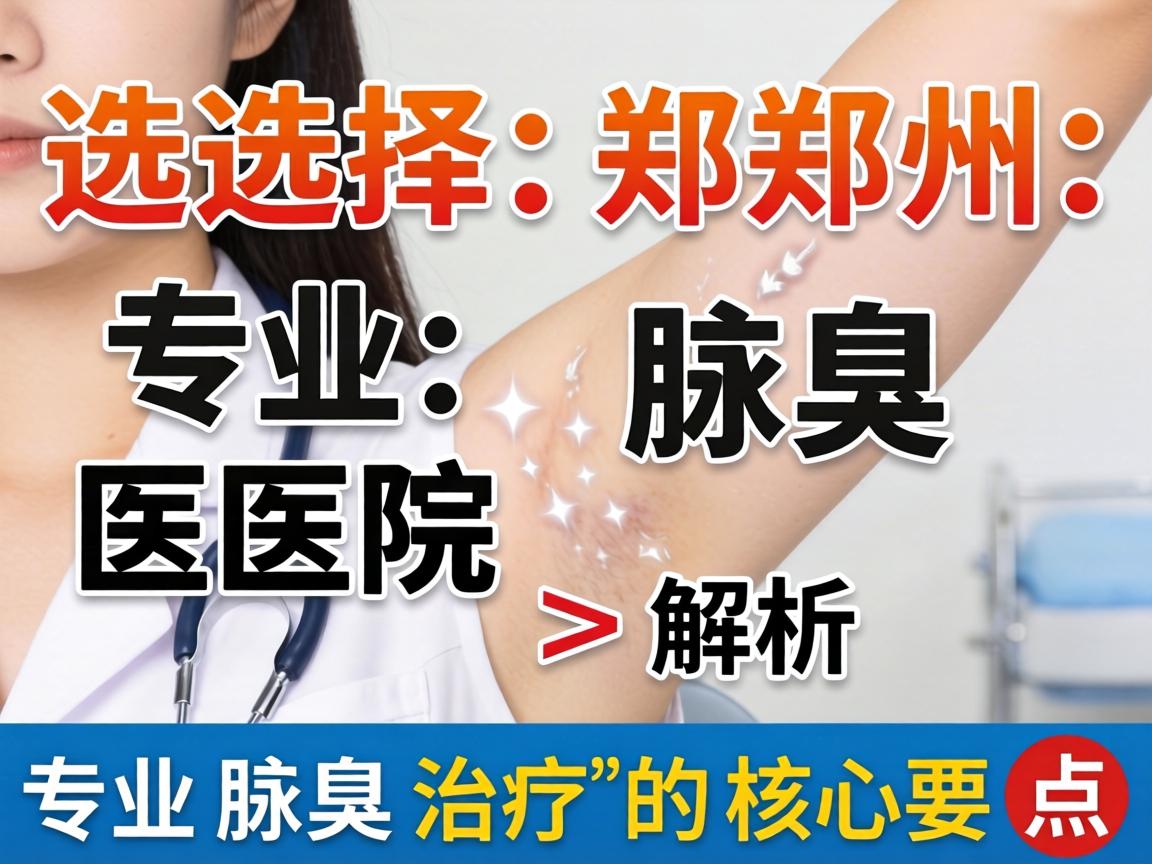 选择郑州专业腋臭医院，解析郑州专业腋臭治疗的核心要点