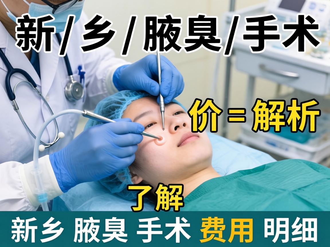 新乡腋臭手术价格解析，了解新乡腋臭手术费用明细