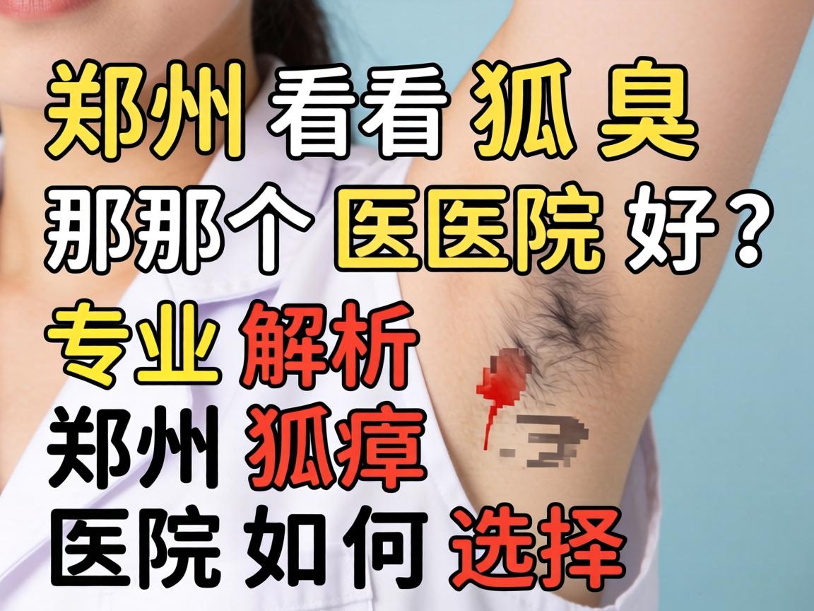 郑州看狐臭那个医院好？专业解析郑州狐臭医院如何选择