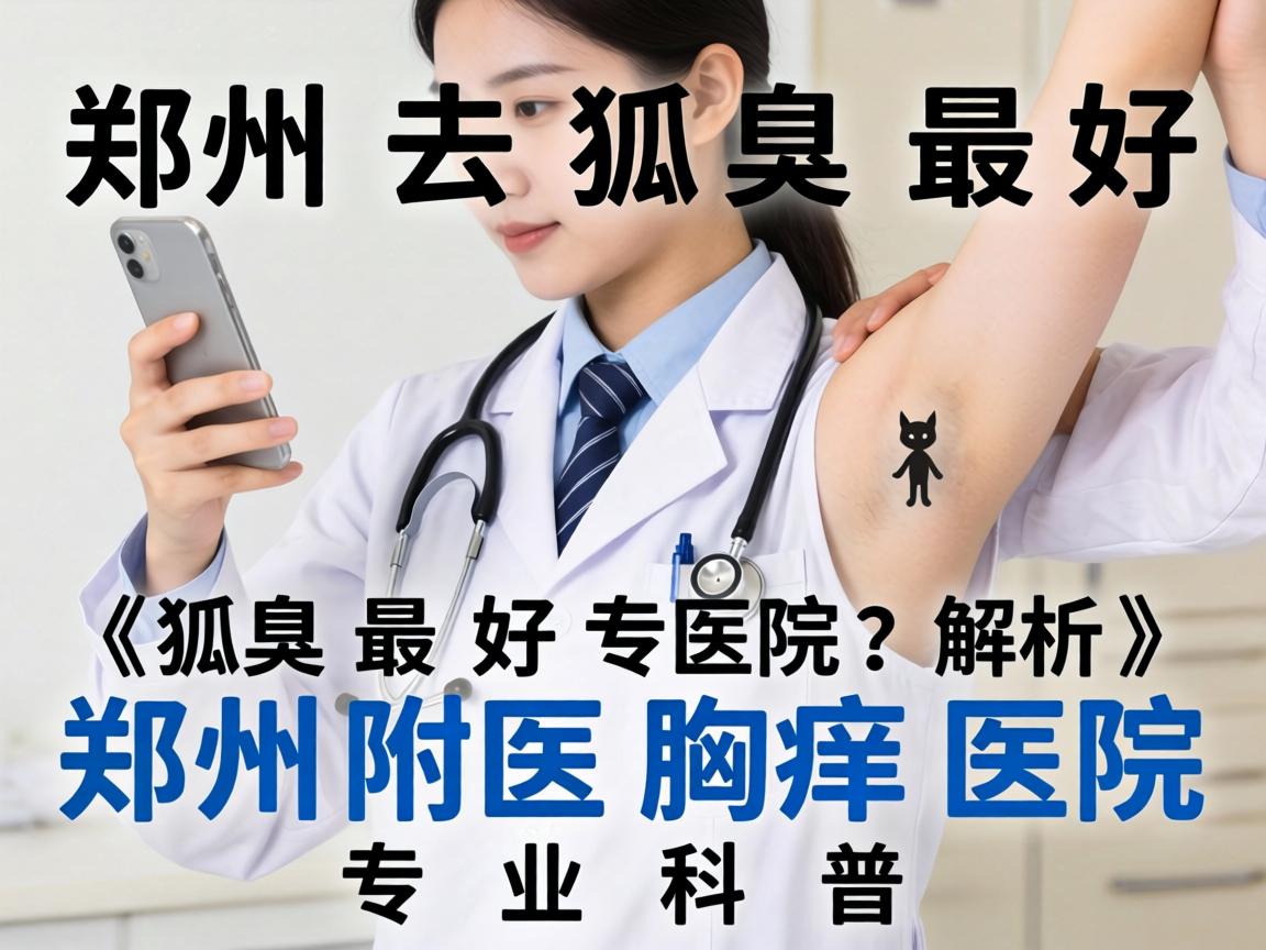 郑州去狐臭最好医院解析，郑州附医腋臭医院专业科普