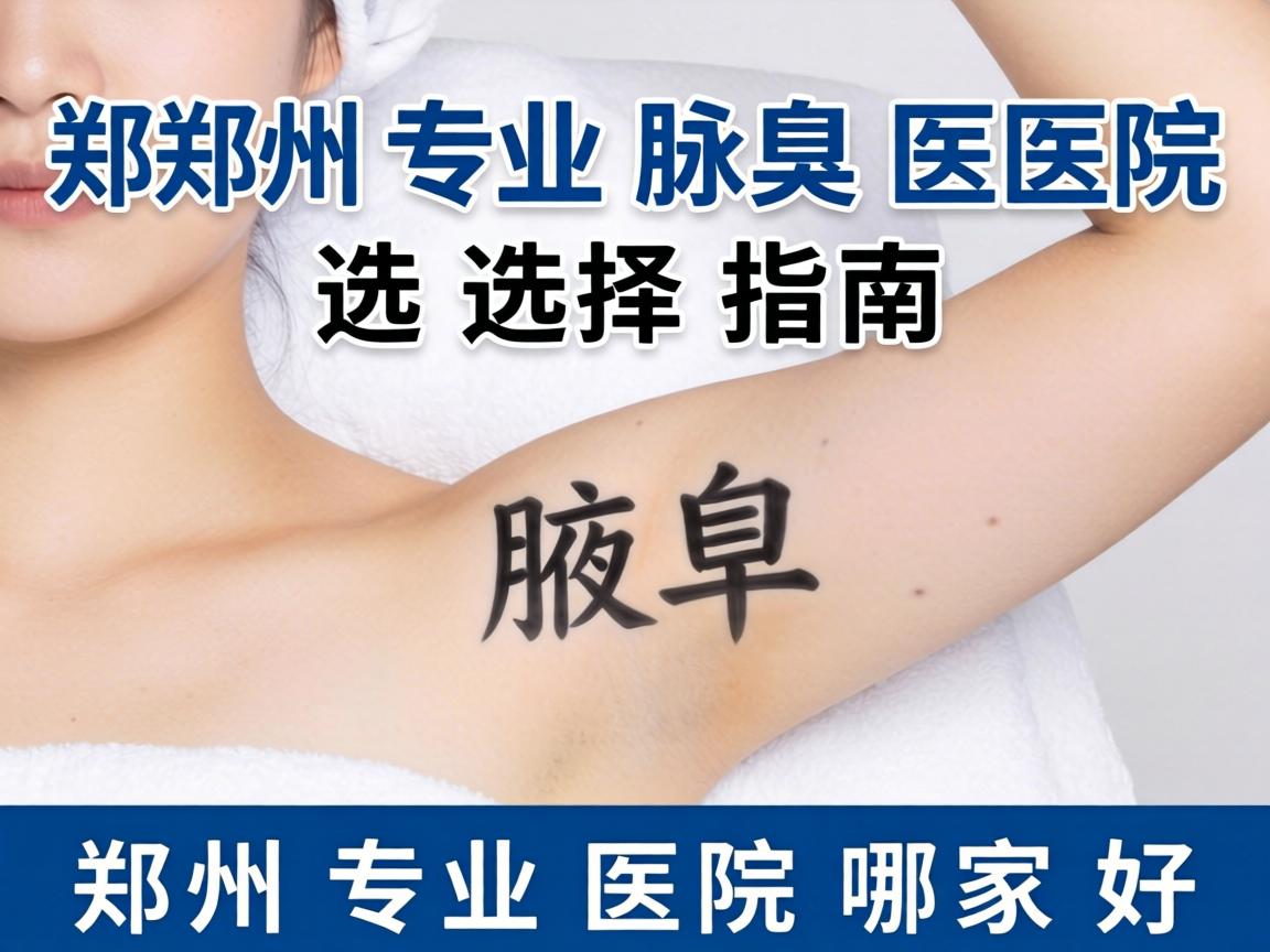 郑州专业腋臭医院选择指南，郑州专业医院哪家好