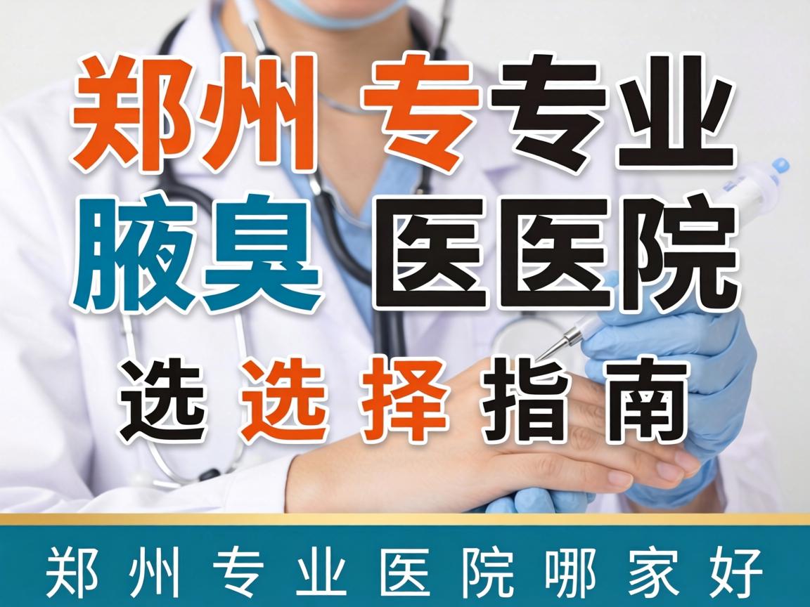 郑州专业腋臭医院选择指南，郑州专业医院哪家好