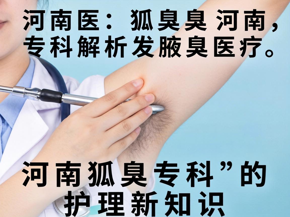 河南狐臭专科解析腋臭医疗，河南狐臭专科的护理新知识