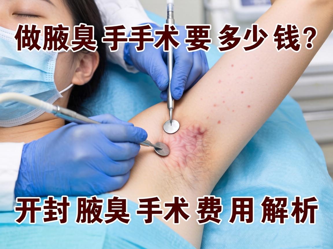 在开封做腋臭手术要多少钱？开封腋臭手术费用解析