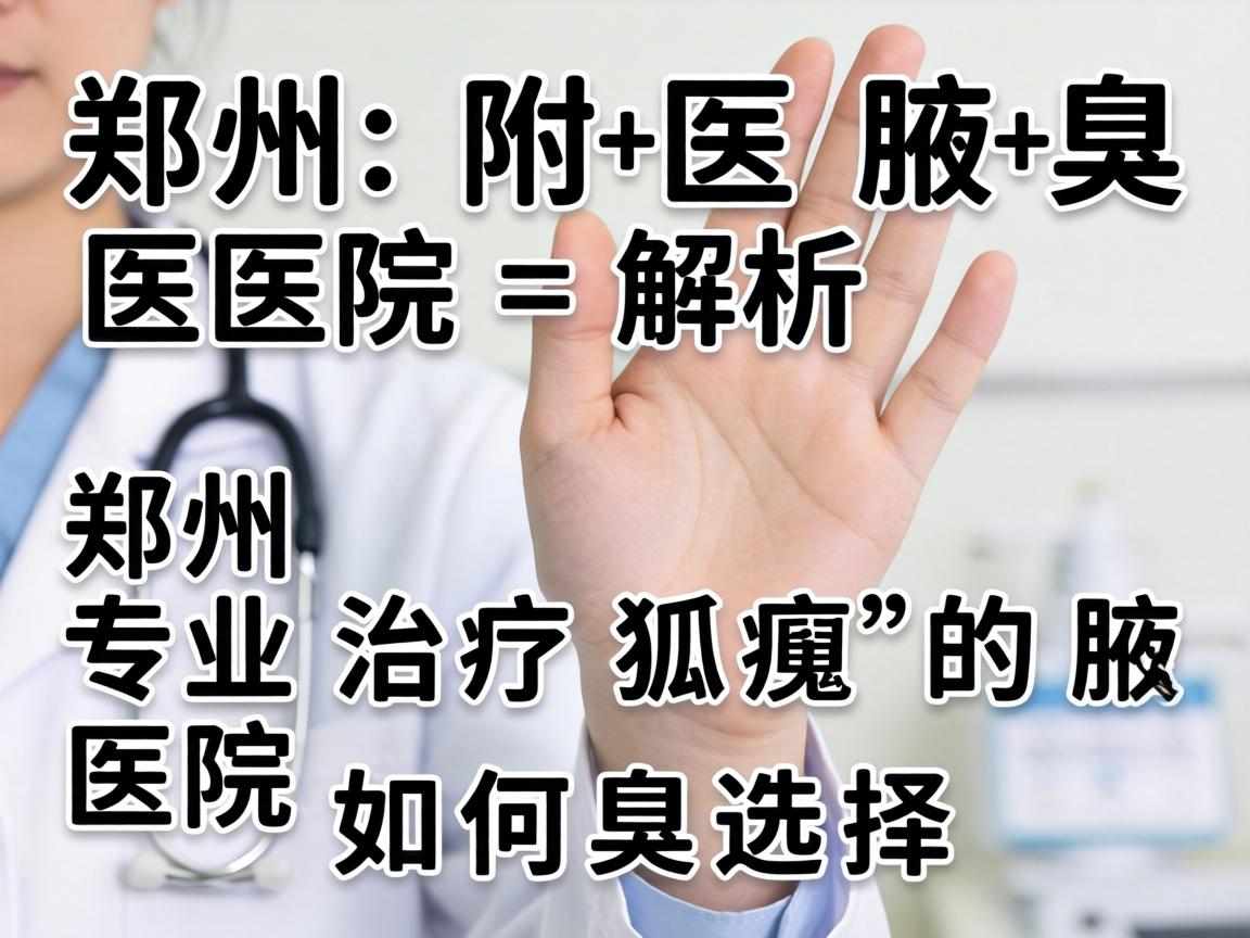 郑州附医腋臭医院解析，郑州专业治疗狐臭的医院如何选择