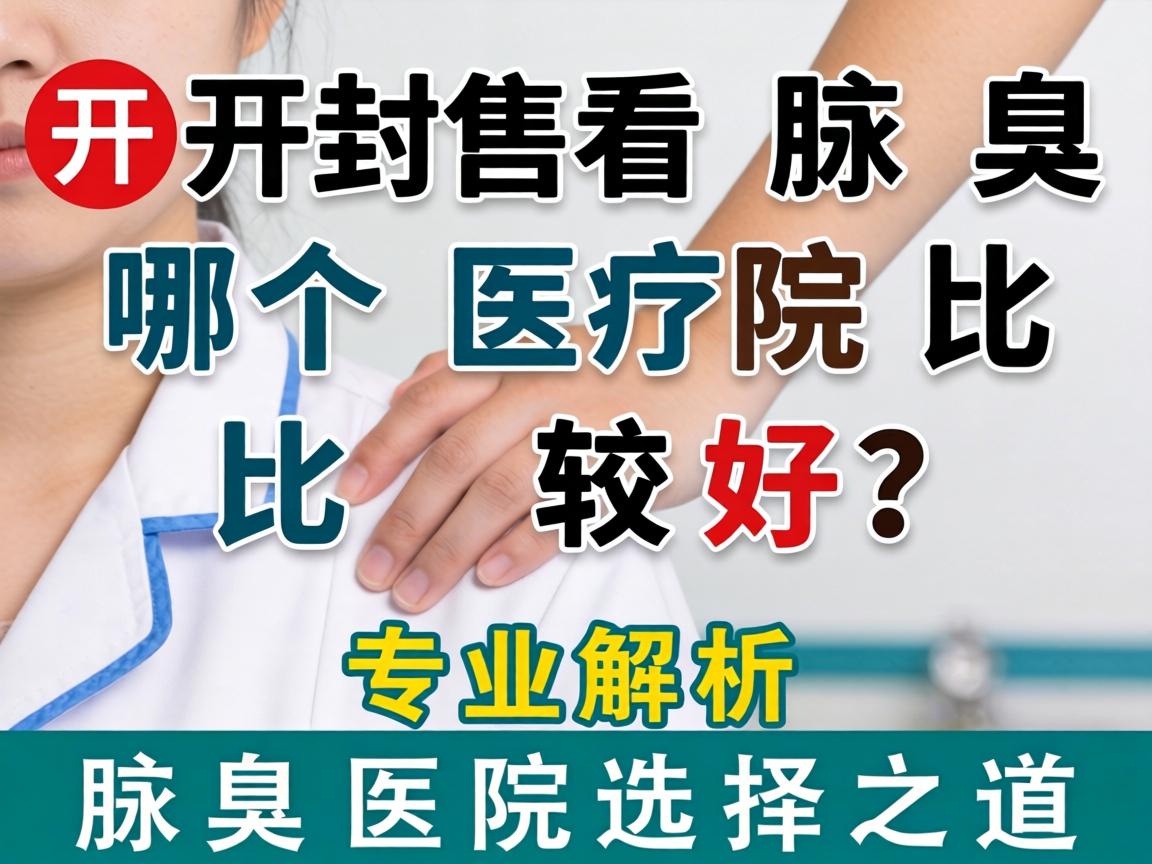 开封看腋臭哪个医院比较好？专业解析腋臭医院选择之道