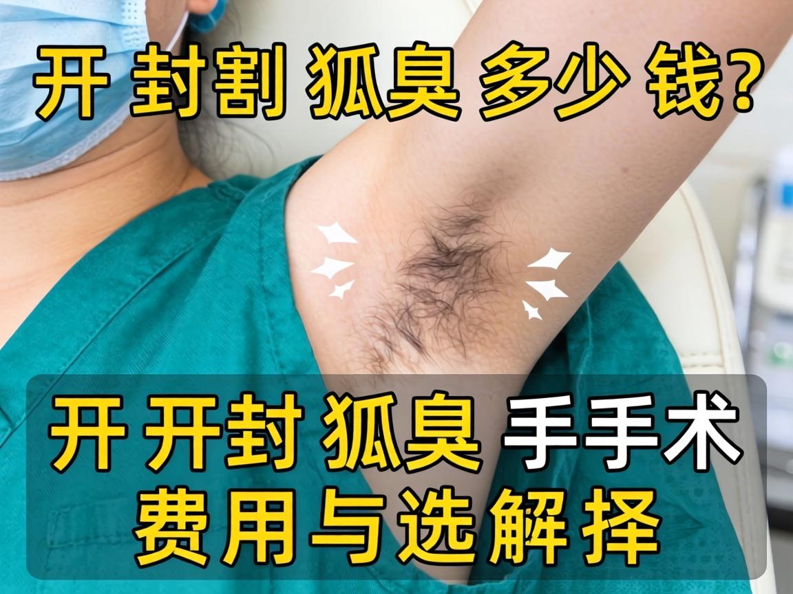开封割狐臭多少钱？详解开封狐臭手术费用与选择