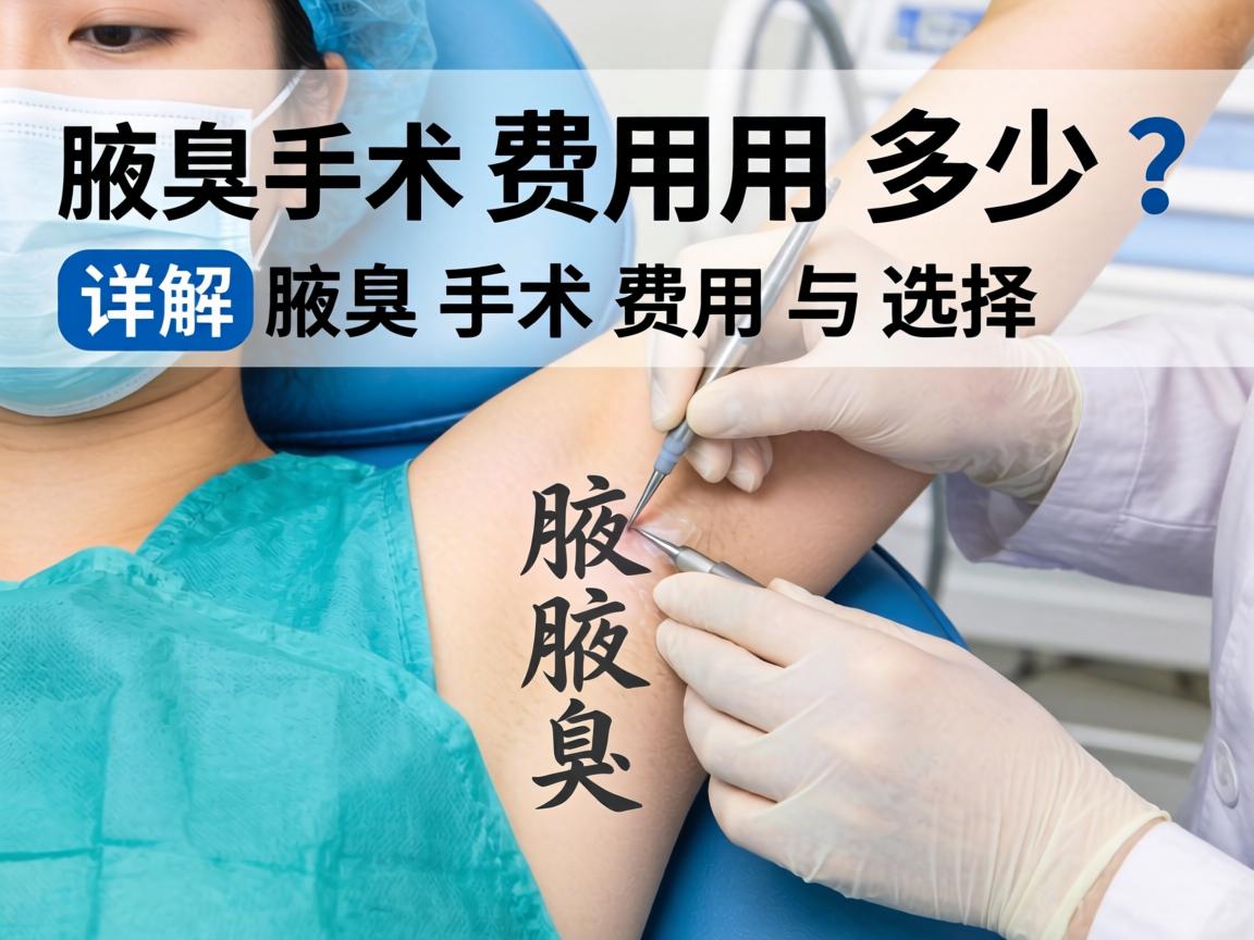 新乡腋臭手术费用多少？详解腋臭手术费用与选择