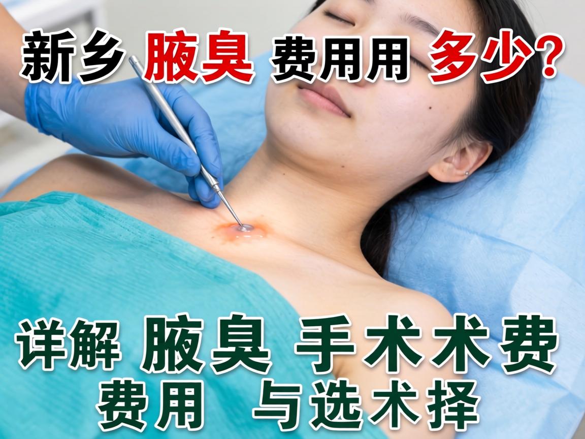 新乡腋臭手术费用多少？详解腋臭手术费用与选择