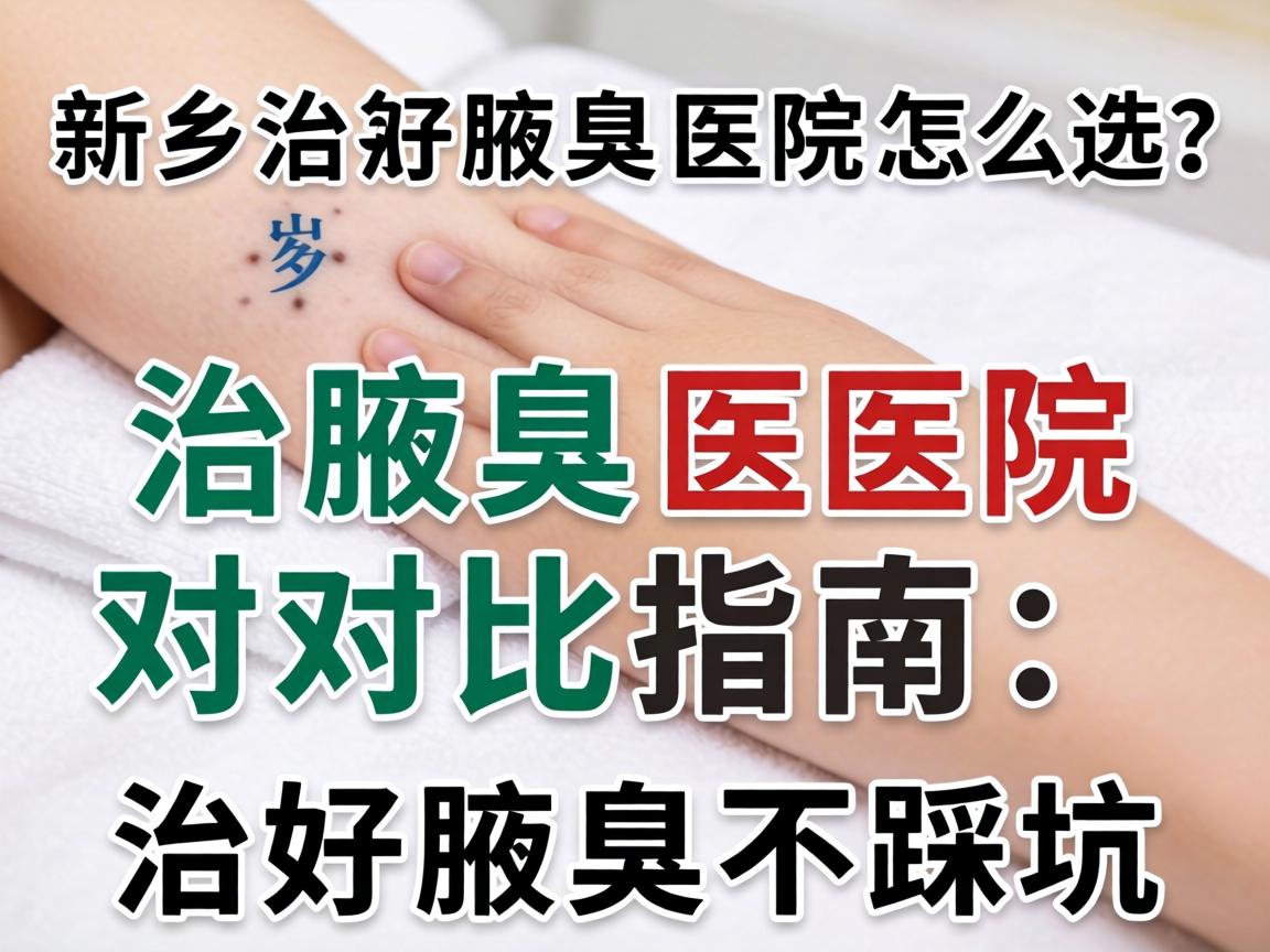 新乡治腋臭医院怎么选？治腋臭医院对比指南，治好腋臭不踩坑