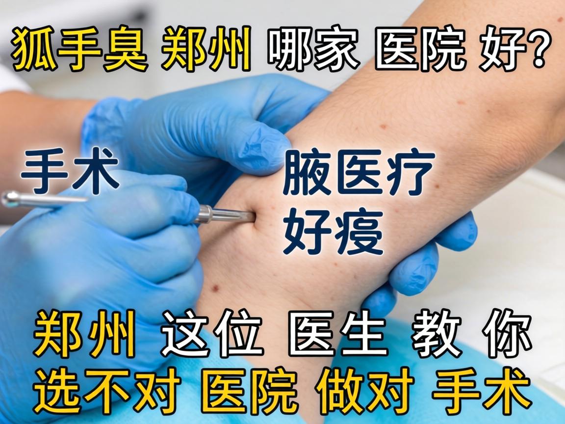 狐臭手术郑州哪家医院好？郑州这位医生教你选对医院做对手术