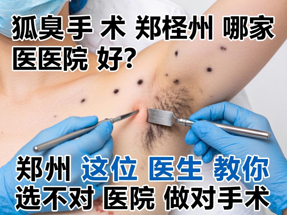 狐臭手术郑州哪家医院好？郑州这位医生教你选对医院做对手术