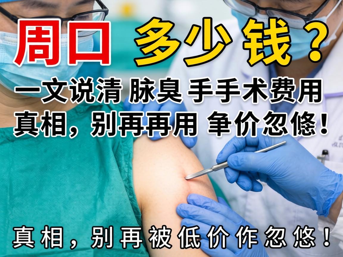 周口腋臭手术多少钱？一文说清腋臭手术费用真相，别再被低价忽悠！