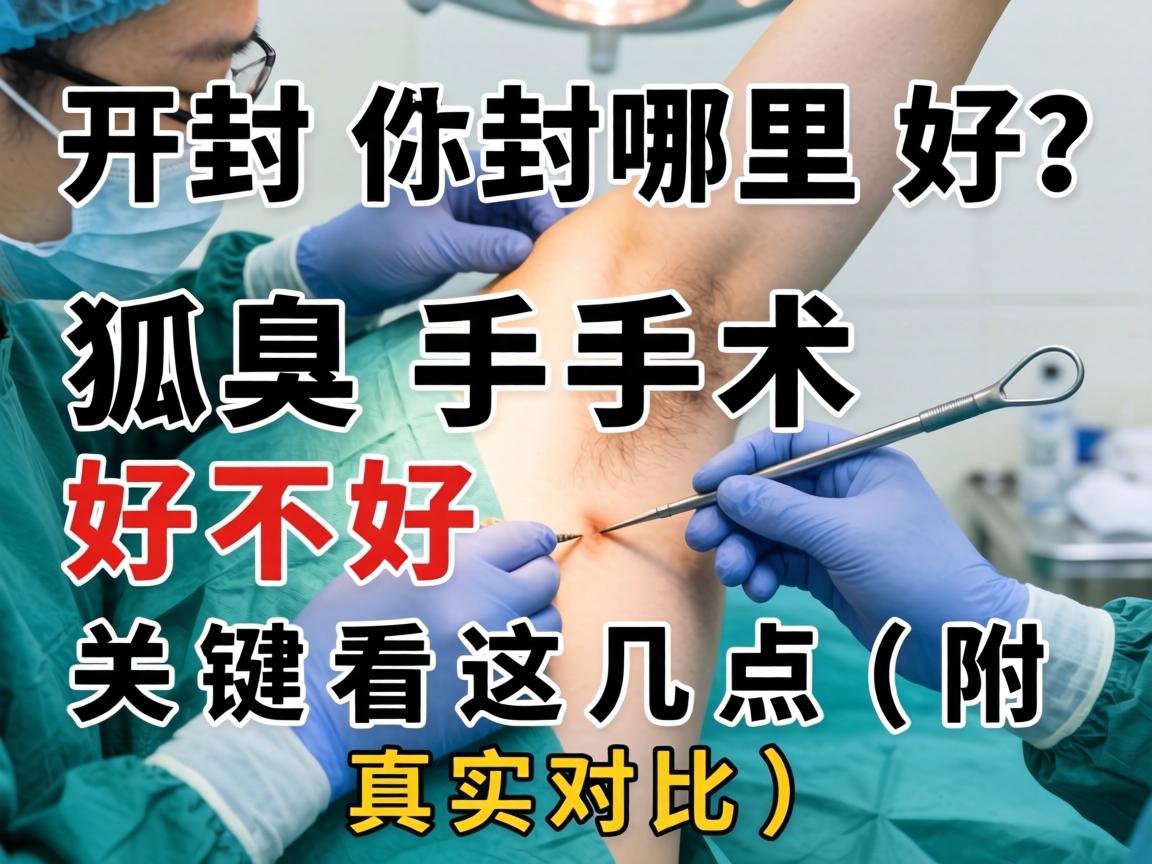 开封狐臭手术哪里好？狐臭手术好不好，关键看这几点（附真实对比）