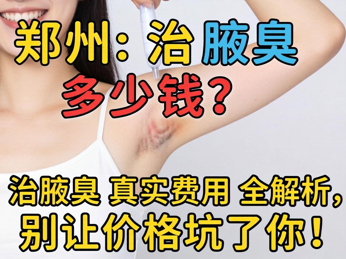 郑州治腋臭多少钱？治腋臭真实费用全解析，别让价格坑了你！