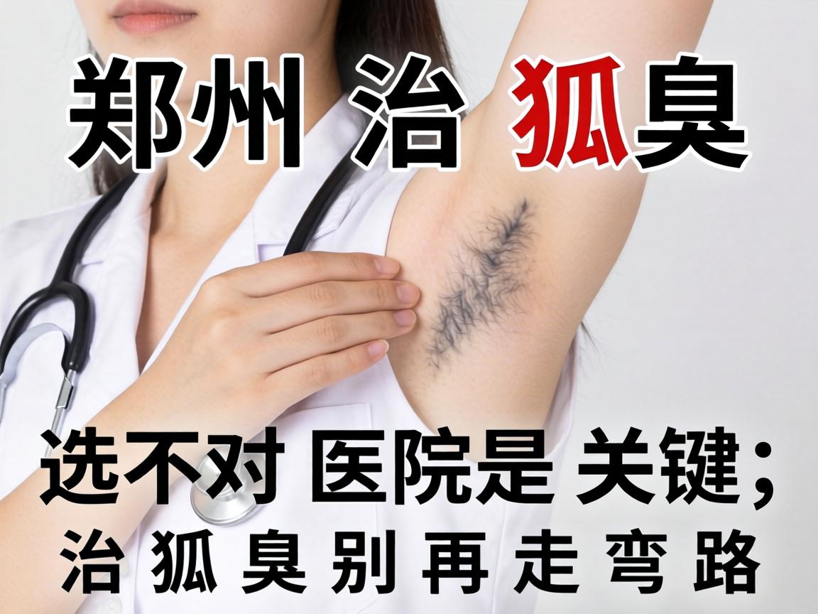 郑州治狐臭，选对医院是关键，治狐臭别再走弯路