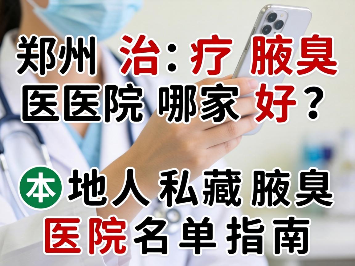 郑州治疗腋臭医院哪家好？本地人私藏腋臭医院名单指南