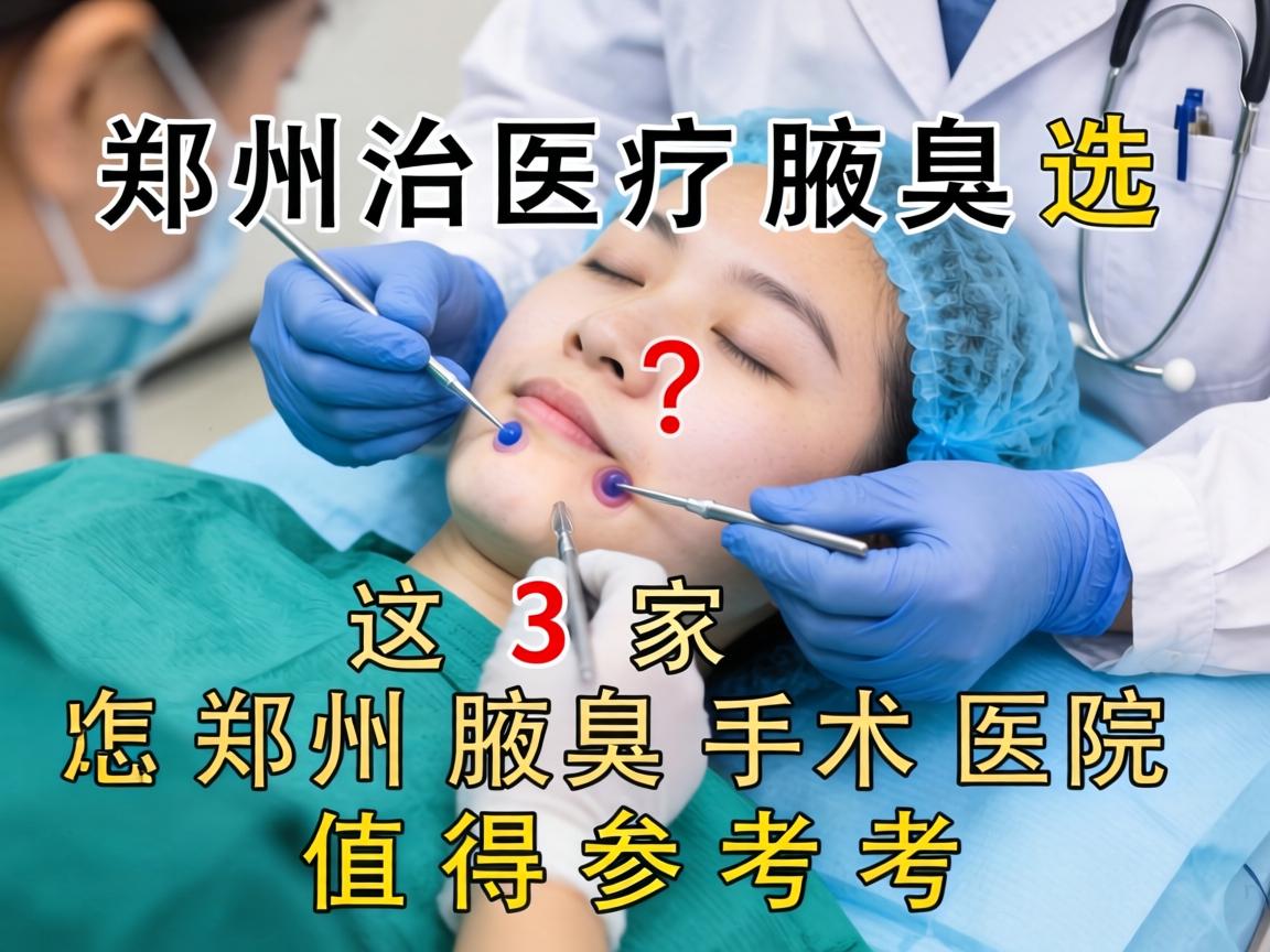 郑州治疗腋臭手术医院怎么选？这3家郑州腋臭手术医院值得参考