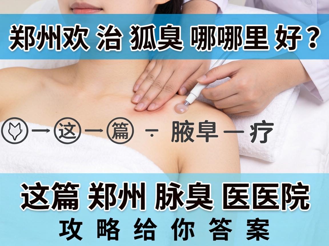郑州治狐臭哪里好？这篇郑州腋臭医院攻略给你答案