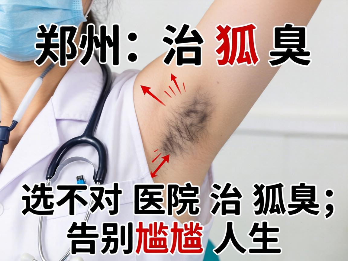 郑州治狐臭，选对医院治狐臭，告别尴尬人生