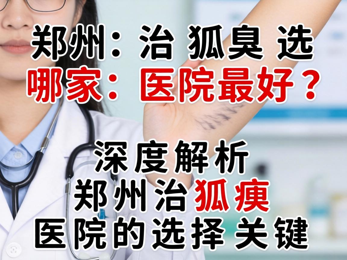 郑州治狐臭选哪家医院最好？深度解析郑州治狐臭医院的选择关键