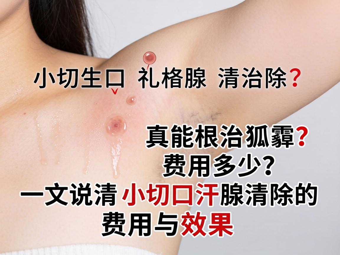 小切口汗腺清除真能根治狐臭？费用多少？一文说清小切口汗腺清除的费用与效果