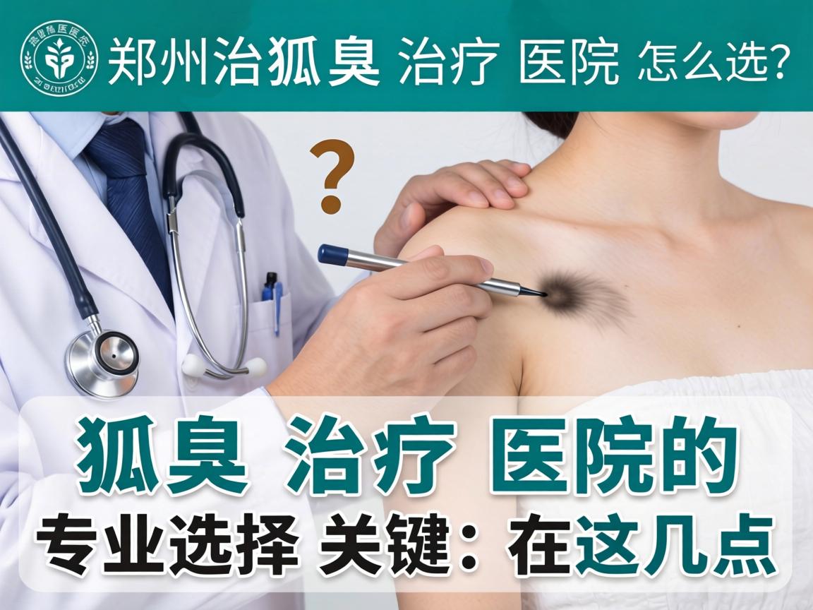 郑州狐臭治疗医院怎么选？狐臭治疗医院的专业选择关键在这几点