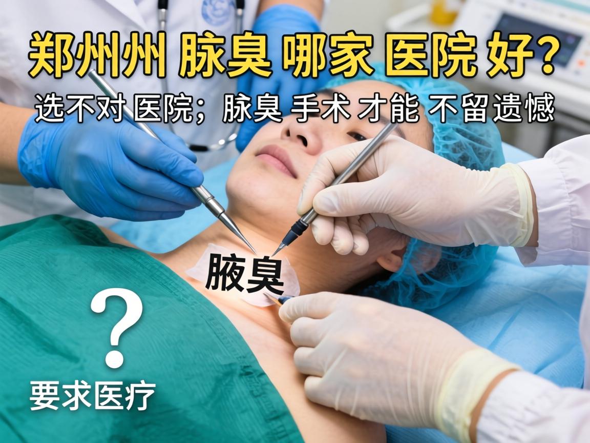 郑州腋臭手术哪家医院好？选对医院，腋臭手术才能不留遗憾