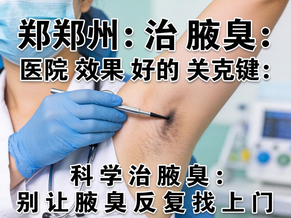 郑州治腋臭，医院效果好的关键，科学治腋臭，别让腋臭反复找上门