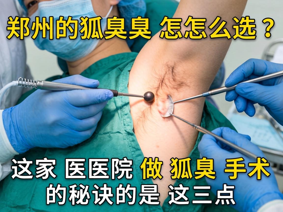 郑州狐臭手术怎么选？这家医院做狐臭手术的秘诀是这三点