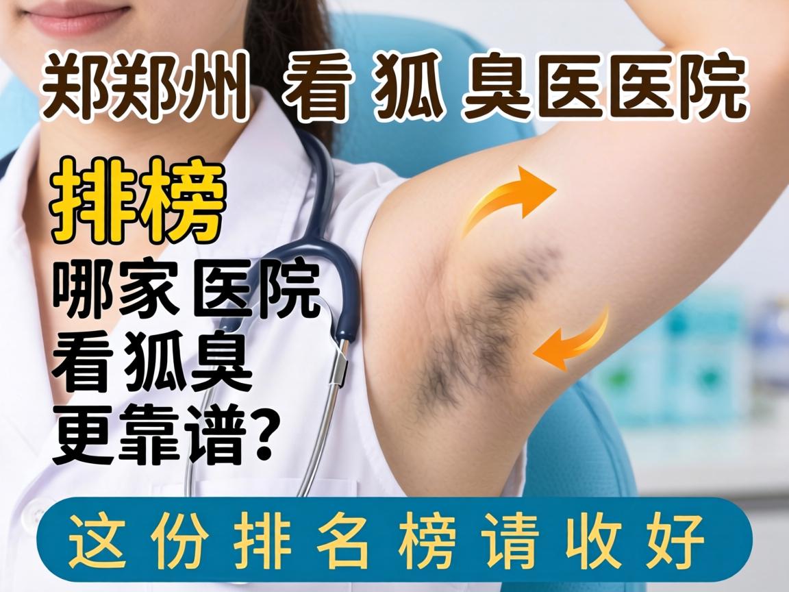 郑州看狐臭医院排名榜，哪家医院看狐臭更靠谱？这份排名榜请收好