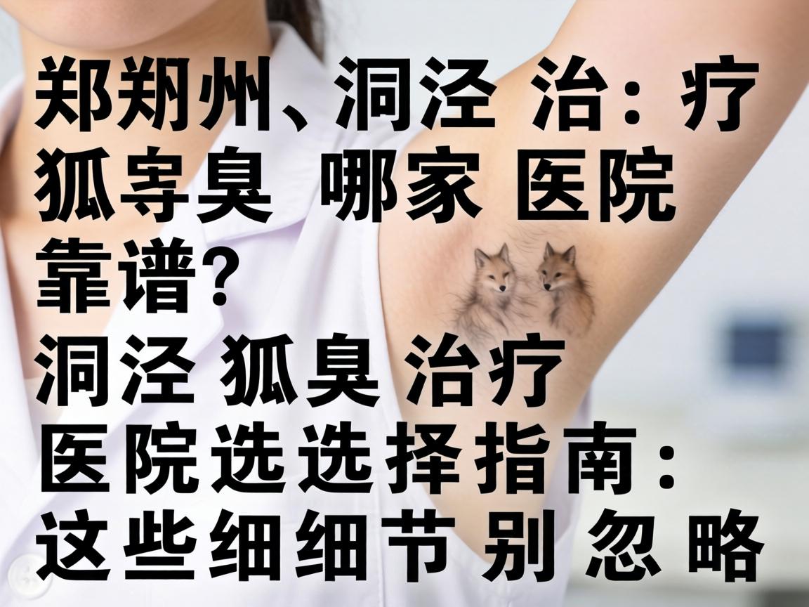 郑州洞泾治疗狐臭哪家医院靠谱？洞泾狐臭治疗医院选择指南，这些细节别忽略